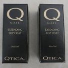 TWO of Qtica Extending Top Coat Nail Polish Top Coat .25 Oz. formal dehyde NEW