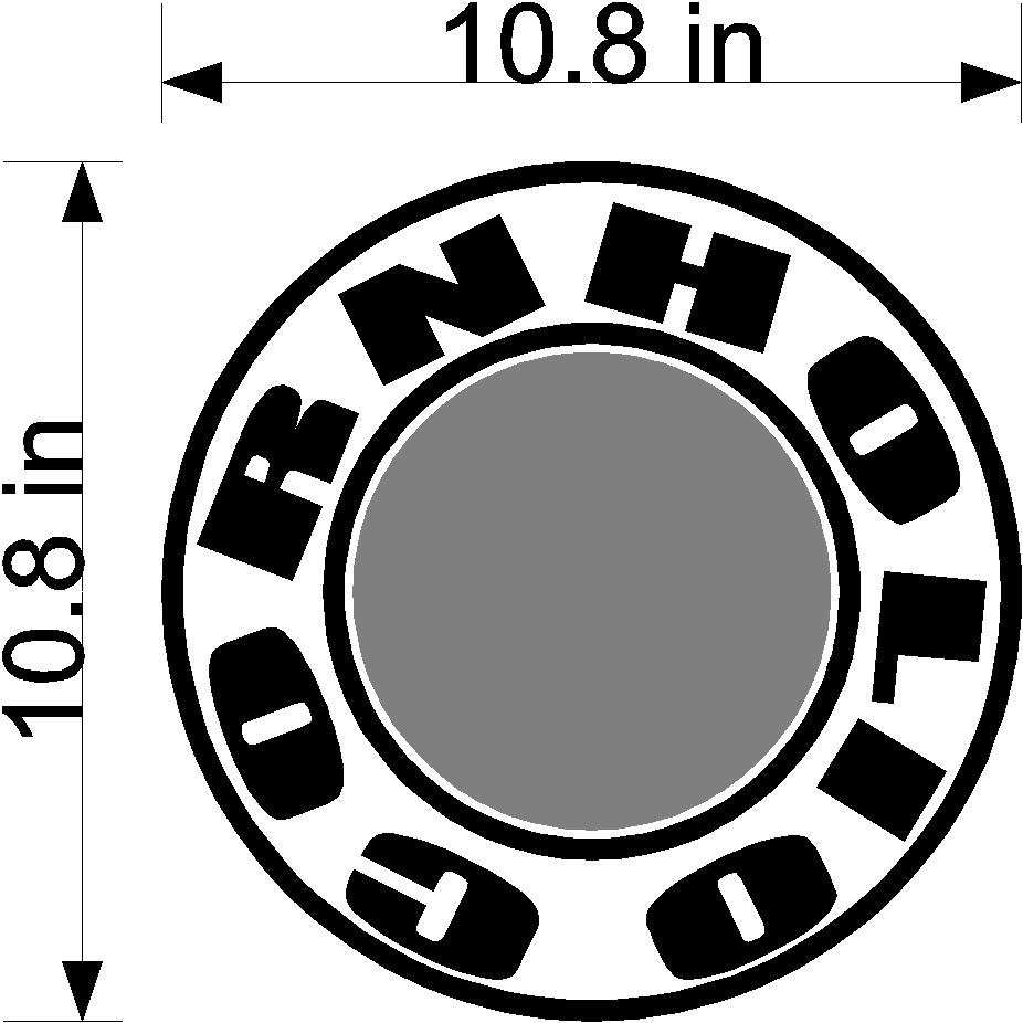 Cornholio Cornhole Board Decals Stickers Circle and Lines