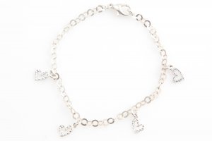 FREE Shipping Idit Stern Silver Heart Bracelet