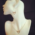 Free Shipping SET: Idit Stern Delicate heart Necklace & Earrings