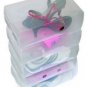 3X Clear shoe storage box