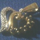 Diamond and Sapphire Heart pendant