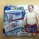 Wallet with "Fat man" print pattern