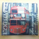Wallet with "London bus" print pattern
