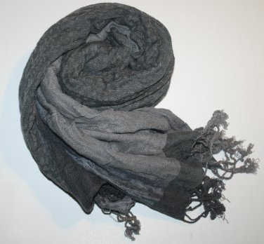 Leopard Print Women's Scarf - Gray