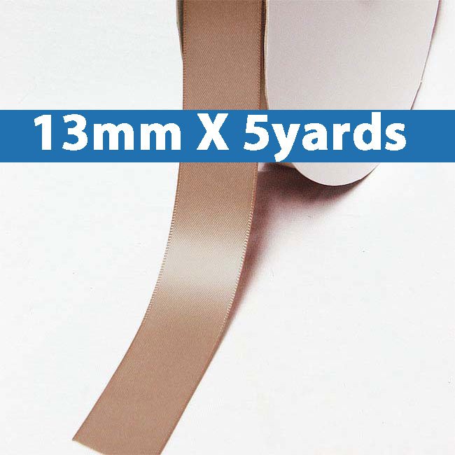 # 164 antique mauve Color 13mm/0.5" Wide 5 Yards Double Faced Satin Ribbon (#28800 X5 Yards)