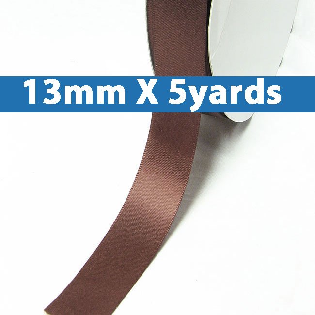# 777 chutney Color 13mm/0.5" Wide 5 Yards Double Faced Satin Ribbon (#28800 X5 Yards)