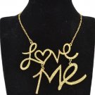 Gold Love Me Statement Necklace