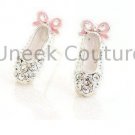 Ballet Shoe Rhinestone Earring