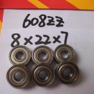 (10PCS)608ZZ Shielded Miniature Radial Ball Bearing 8x22x7mm 608 2Z