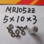 (10PCS)MR105ZZ Miniature Ball Bearing 5x10x3mm Mini Bearing MR105z