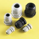 PG11 Nylon66 Material Cable Glands Waterproof Level CE Rohs White Black Color Cable Joint 100PCS/Bag