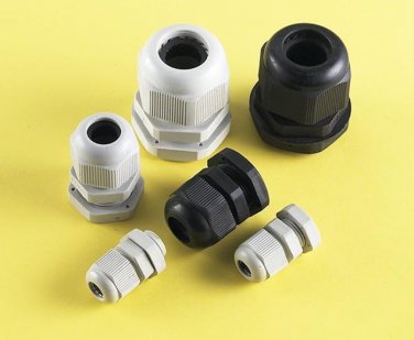 PG11 Nylon66 Material Cable Glands Waterproof Level CE Rohs White Black Color Cable Joint 100PCS/Bag