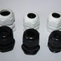 PG16 Nylon 66 Material IP68 Cable Glands Waterproof Level White Black Color On Sale 100PCS/Bag