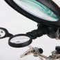 110-220V Magnifier LED Light Magnifier 3rd Hand Help Auxiliary Clamp Alligator Clip Stand