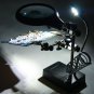 110-220V Magnifier LED Light Magnifier 3rd Hand Help Auxiliary Clamp Alligator Clip Stand