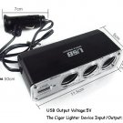 3 Way Auto Car Cigarette Charger Socket Adapter 12V Car Charger Suit for General Cars