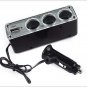 3 Way Auto Car Cigarette Charger Socket Adapter 12V Car Charger Suit for General Cars