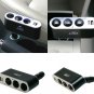 3 Ways Car Cigarette Socket Splitter Charger with USB Port Car Cigarette Charger Socket Adapter