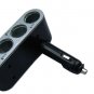 3 Ways Car Cigarette Socket Splitter Charger with USB Port Car Cigarette Charger Socket Adapter