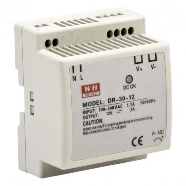 Din Rail Mounted 15VDC 2A Output 30W Switching Power Supply DR-30W-15VDC