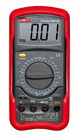 UNIT-T UT52 UT-52 LCD Standard Digital Multimeters AC DC Voltmeter Amp Ohm Capacitance Tester