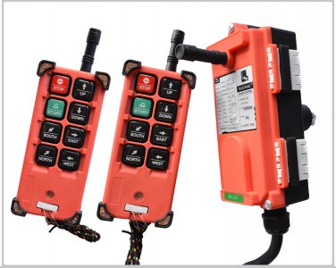 2 Transmitter+Receiver 8 Channels 1 Speed Hoist Crane Industrial Remote Control Lift Crane Control