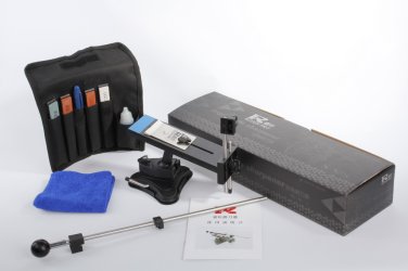Updated Version Professional Kitchen Knife Sharpener System Fix-Angle + 4 Stones For Kitchen Knives