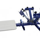 FAST Free shipping 4 color 1 station T-shirt screen printing machine press printer carousel