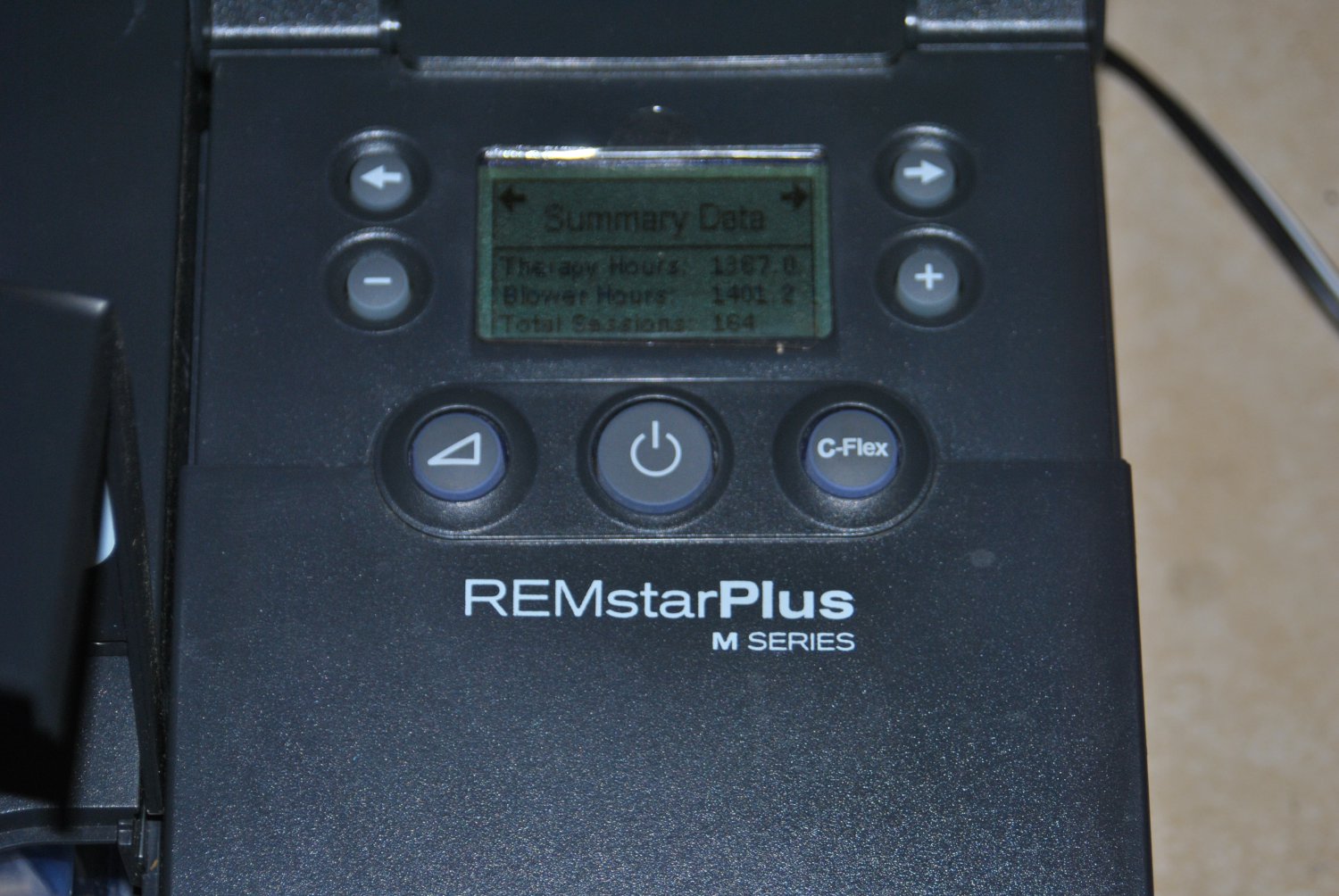 Respironics 200M REMstar Plus M Series CPAP with humidifier 1367 T hrs