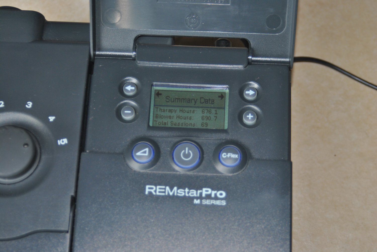 Respironics 400M REMstar Pro M Series CPAP 676 T hrs 690 B hrs with ...