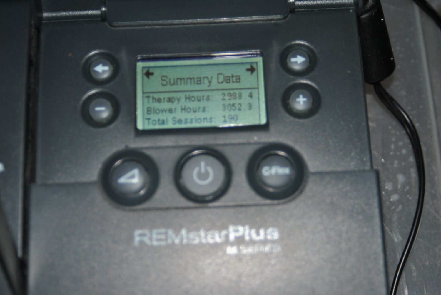 Respironics 200M REMstar Plus M Series CPAP 2988 T hrs 3052 B hrs with