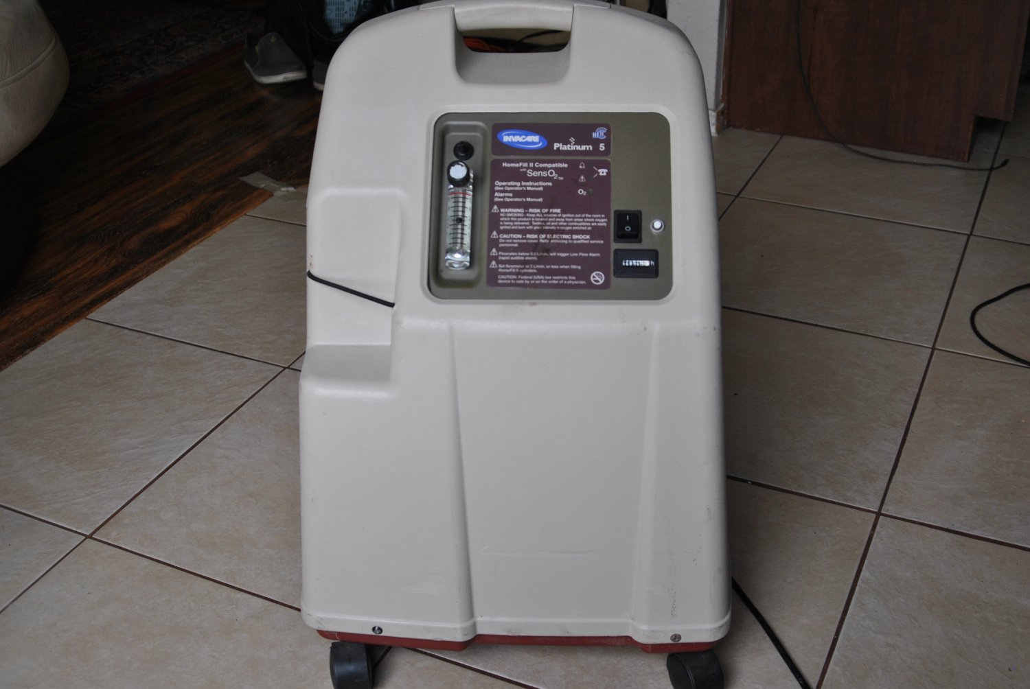 Invacare Platinum 5 Homefill Ii Compatible With Senseo2 Oxygen Concentrator 44834 Hrs May19 12