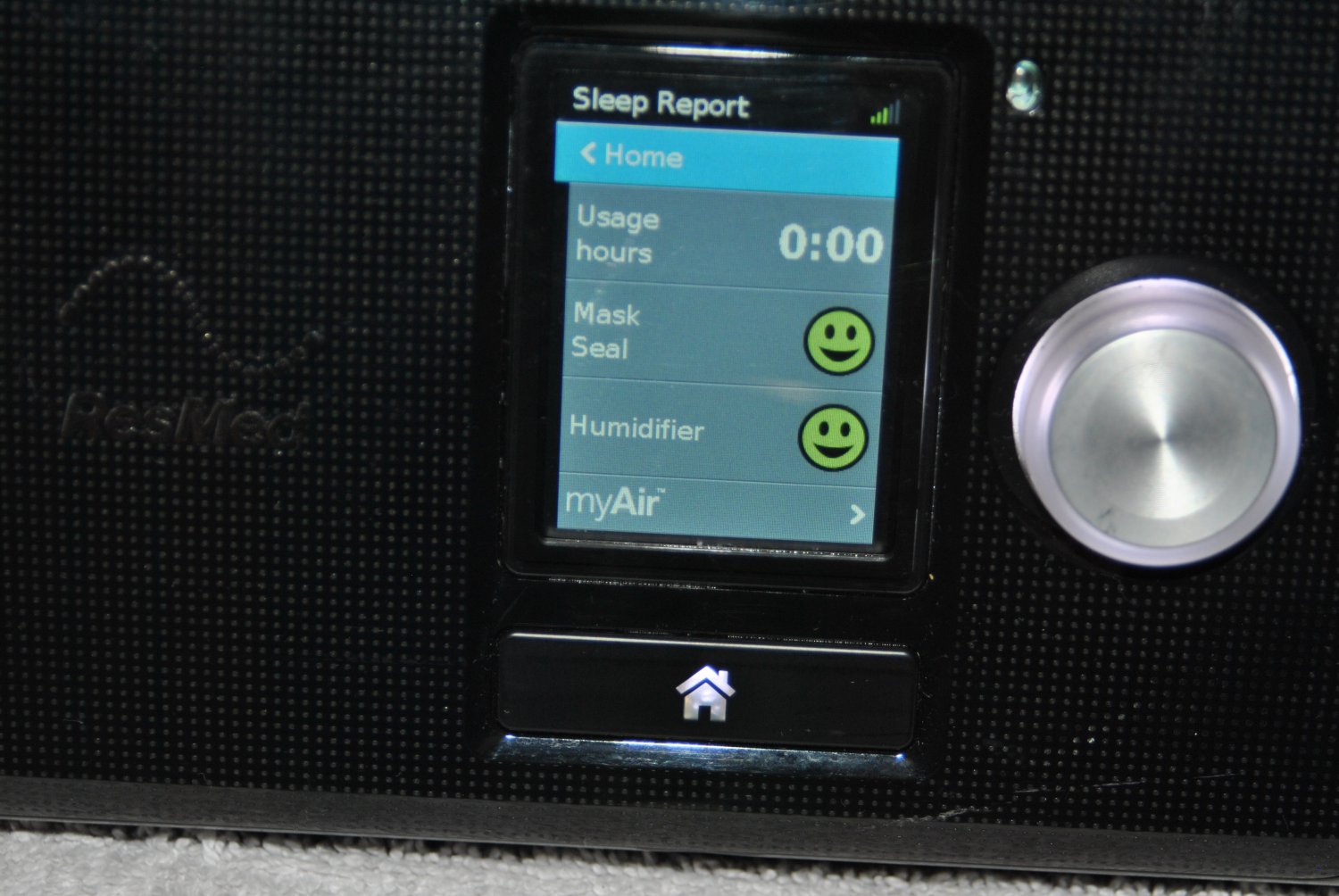 Resmed AirSense 10 Autoset Air10 CPAP 37028 no power cord jun19 76J