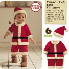 boy child Christmas style romper cap twinset autumn and winter romper