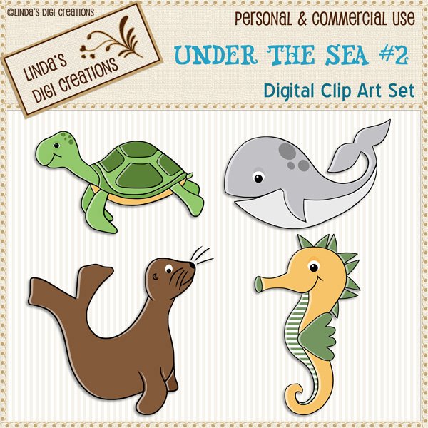 Under The Sea #2 (Clip Art Set)