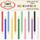 Colored Pencils (Clip Art Set)