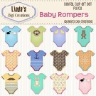 Baby Rompers (Clip Art Set)