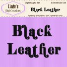 Black Leather Digital Alpha Set