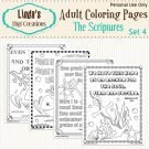 The Scriptures Printable Adult Coloring Pages Set 4