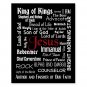 Names Of Jesus (Black Background) Printable Wall Art