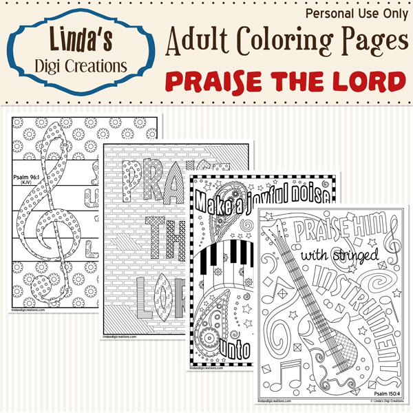 Praise the Lord_Printable Adult Coloring Pages