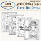 Classic Dad Sayings _Printable Adult Coloring Pages