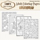 Gingerbread _ Printable Adult Coloring Pages