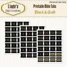Black & Gold Printable Bible Tabs