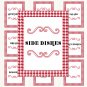 Printable Recipe Binder Kit_Red & White Houndstooth Pattern