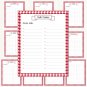 Printable Recipe Binder Kit_Red & White Houndstooth Pattern