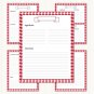 Printable Recipe Binder Kit_Red & White Houndstooth Pattern