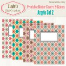 Printable Binder Covers & Spines_Argyle Set 2