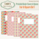 Printable Binder Covers & Spines_Fair & Square Set 1